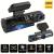 Camera Auto Dubla, TSS-M8, Full HD,  Ecran IPS 3.16", Unghi 170 grade, Night Vision, G Senzor, Detectia miscarii, Slot SD Card