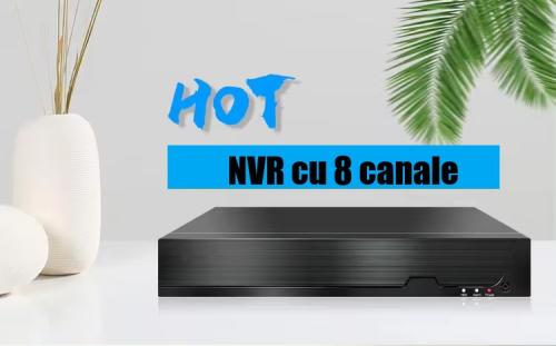 NVR cu 8 canale IP,TSS-N08P, 5MP, Permite HDD 8 TB, H.265+, Xmeye