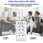 Camera Spion WiFi, TSS-C700 Ascunsa in Adaptor Priza , 3x Prize, 3x USB, 5MP Full HD, Inregistrare Audio-Video, Detectarea Miscarii ,cu Aplicatie Mobila - imagine 5