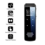 Mini Recorder Digital TSS-Q55, cu Ecran, Doua Microfoane, MP3 Player, USB, Difuzor,Memorie 16GB,Slot Card - imagine 2