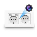 Priza Dubla cu Camera Mini WiFi, TSS-EUC2-2 , Full HD, Inregistrare Audio-Video, Detectia Miscarii, cu Aplicatie Mobila, Alba - imagine 2