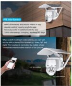 Camera de Supraveghere Profesionala cu Panou Solar TSS-Q7A-4G, 3MP, PTZ Dome,Zoom digital 4X, IR 30m, cu Aplicatie Live - imagine 2