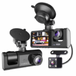 Camera Auto Tripla  TSS-S1, Full HD, Ecran LCD 2", Unghi de 170 grade, Detectia Miscarii,G Senzor, Night Vision, Slot Card - imagine 2