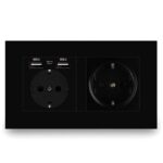 Camera Spion WIFI, TSS-EUC2B Ascunsa in Priza Dubla, Full HD, 5MP, Inregistrare Audio-Video, Detectia Miscarii, cu Aplicatie Mobila,Neagra - imagine 2