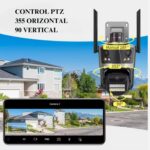 Camera de Supraveghere WiFi, TSS-P12 ,Full HD, 3 Lentile, Unghi Larg, Zoom 6X, Night Vision,Sirena, Audio Bidirectional ,Detectia Miscarii, Slot card - imagine 3