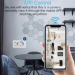 Priza Dubla cu Camera Mini WiFi, TSS-EUC2-2 , Full HD, Inregistrare Audio-Video, Detectia Miscarii, cu Aplicatie Mobila, Alba - imagine 5