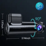 Camera auto DVR, Azdome M330-W, 1080P FHD, WiFi, Unghi 170° , G-Sensor, Loop Recording, Ecran 0,96′′ ,WDR Night Vision, Slot Card - imagine 3