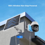 Camera de Supraveghere Audio-Video Wi-Fi cu Panou Solar, TSS-S03AN, 4MP, FullHD, Night Vision IR 25m, Slot SD Card,cu Acumulatori Inclusi si Aplicatie mobila - imagine 4