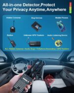 Detector de Aparate Spion Camere, Microfoane, Localizatoare GPS, cu 3 Antene si Alarma TSS-G618 - imagine 3