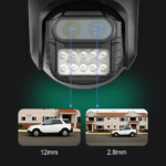 Camera de Supraveghere Profesionala WIFi, TSS-P10-4W Full HD, 2 Lentile 4MP, Zoom digital 8X, Night Vision, Audio-Video ,Detectia Miscarii, Slot card - imagine 3