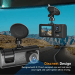 Camera Auto Tripla  TSS-S1, Full HD, Ecran LCD 2", Unghi de 170 grade, Detectia Miscarii,G Senzor, Night Vision, Slot Card - imagine 3