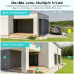 Camera de Supraveghere Profesionala WIFi, TSS-P11-30 ,Full HD, cu 2 lentile 4MP/4MP, Zoom 8X, Night Vision, Audio-Video ,Detectia Miscarii, Slot card - imagine 5