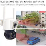 Camera de Supraveghere WIFI PTZ , TSS-V28, cu 2 Lentile , 2MP/2MP Full HD, Night Vision, Audio-Video ,Detectia Miscarii, Slot card - imagine 4
