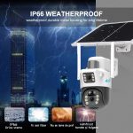Camera de Supraveghere cu Panou Solar ,PTZ 4G ,TSS-T4 cu Lentile Multiple ,Ultra HD, IR 20m ,10X Zoom, Detectia Miscarii, Slot Card ,App V380Pro - imagine 6