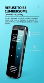 Mini Recorder Digital TSS-Q55, cu Ecran, Doua Microfoane, MP3 Player, USB, Difuzor,Memorie 16GB,Slot Card - imagine 4