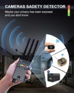 Detector de Aparate Spion Camere, Microfoane, Localizatoare GPS, cu 3 Antene si Alarma TSS-G618 - imagine 5