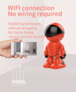 Robot cu Camera de Supraveghere, Audio-Video, NightVision, Full HD, PTZ , IP-Wireless, cu Functie Baby Monitor,TSS-ROB-R02 - imagine 5