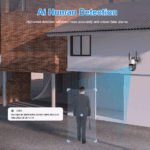 Camera de Supraveghere Profesionala WIFi, TSS-P10-4W Full HD, 2 Lentile 4MP, Zoom digital 8X, Night Vision, Audio-Video ,Detectia Miscarii, Slot card - imagine 5