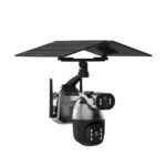Camera de Supraveghere cu Panou Solar ,PTZ  4G, TSS-Q5M-G, cu Doua Lentile 3MP/3MP, IR 20m ,Detectia Miscarii, Slot Card ,App Ubox - imagine 4