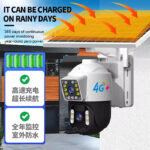 Camera de supraveghere 4G, TSS-D205, cu Panou Solar, Full HD , 2 lentile, PTZ Control din aplicatie, Comunicare bidirectionala, Night Vision,Slot Card - imagine 6