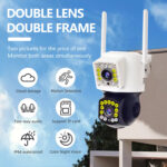 Camera de Supraveghere WIFI PTZ , TSS-V28, cu 2 Lentile , 2MP/2MP Full HD, Night Vision, Audio-Video ,Detectia Miscarii, Slot card - imagine 6