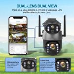 Camera de Supraveghere cu Panou Solar ,PTZ  4G, TSS-Q5M-Z, cu Doua Lentile 3MP/3MP, IR 40m ,50X Zoom, Detectia Miscarii, Slot Card ,App Ubox - imagine 4