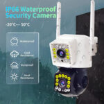 Camera de Supraveghere WIFI PTZ , TSS-V28, cu 2 Lentile , 2MP/2MP Full HD, Night Vision, Audio-Video ,Detectia Miscarii, Slot card - imagine 7