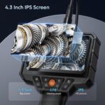Camera de Inspectie Endoscop Profesionala, 4.3", Full HD, Cablu 5 Metri, Lentila 8mm, Baterie 2000mAh, TSS-G40-M - imagine 2