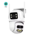 Camera de Supraveghere WIFI PTZ , TSS-P10, cu 2 Lentile , 3MP/3MP Full HD, Night Vision, Audio-Video ,Detectia Miscarii, Slot card - imagine 5