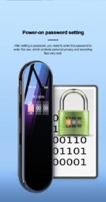 Mini Reportofon Digital TSS-Q53, cu Ecran, Microfon, MP3 Player, Dictafon ,Slot Card - imagine 3