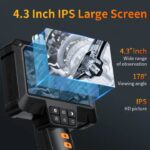 Camera de Inspectie Endoscop Profesionala, 4.3", HD, Cablu 5 Metri, Lentila 8mm, Baterie 2000mAh, TSS-G60-M - imagine 3