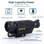 Monocular Night Vision pentru Vanatoare, Foto 20MP, Full HD 4MP,  Infrarosu cu 5 nivele de ajustare, 3X Zoom , TSS-NV-400 - imagine 6