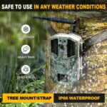 Camera de Vanatoare Profesionala 4G Livestream E20G, cu Panou Solar 3W, Foto14MP, 2.7k Video, IR 20m, Waterproof - imagine 6