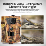 Cameră de vânătoare TSS-001B, Foto 8MP, Full HD 3MP, Audio-Video, IR 15m, cu Stocare Imagini și Video pe Card SD - imagine 6