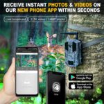 Camera de Vanatoare Profesionala 4G Livestream E20G, cu Panou Solar 3W, Foto14MP, 2.7k Video, IR 20m, Waterproof - imagine 5