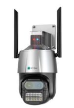 Camera de Supraveghere Profesionala WIFi, TSS-P10-4W Full HD, 2 Lentile 4MP, Zoom digital 8X, Night Vision, Audio-Video ,Detectia Miscarii, Slot card - imagine 2