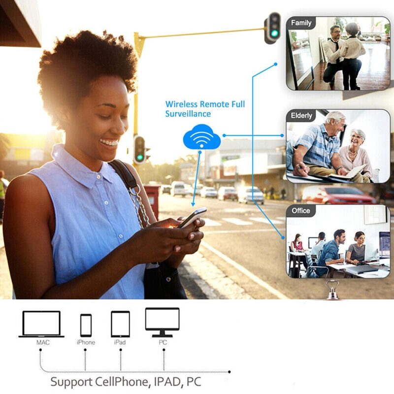 Monitorizare live de pe telefon prin aplicatie mobila pentru bricheta camera WiFi