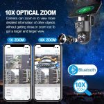 Camera de Supraveghere cu Panou Solar ,PTZ  4G, TSS-Q30B, cu Doua Lentile 3MP/3MP, IR 40m ,10X Zoom, Detectia Miscarii, Slot Card ,App Ubox - imagine 3