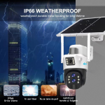 Camera de Supraveghere cu Panou Solar ,PTZ 4G ,TSS-T4 cu Lentile Multiple ,Ultra HD, IR 20m ,10X Zoom, Detectia Miscarii, Slot Card ,App V380Pro - imagine 3