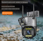 Camera de Supraveghere Profesionala PTZ Wi-Fi, TSS-H803-W, cu Doua Lentile 2MP/2MP, IR 20m ,10x Zoom,Detectia Miscarii, Slot Card ,cu Aplicatie mobila - imagine 8