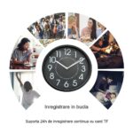 Ceas de Perete cu Camera Mini ,Wi-Fi, TSS-MCPN03-2 , Full HD, Inregistrare Audio-Video si Aplicatie Live , Diametru ceas de 20 cm - imagine 6