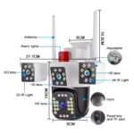 Camera de supraveghere WIFI, TSS-WL350-10X, Full HD, Zoom 10X, 3 lentile, Control din aplicatie, Comunicare bidirectionala, Urmarire automata - imagine 8