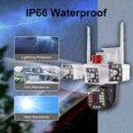 Camera de supraveghere WIFI, TSS-WL350-10X, Full HD, Zoom 10X, 3 lentile, Control din aplicatie, Comunicare bidirectionala, Urmarire automata - imagine 3