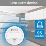 Detector de fum independent Smart Wi-Fi, cu aplicatie mobila, compatibil cu Tuya si SmartLife - imagine 5
