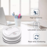 Detector de fum independent Smart Wi-Fi, cu aplicatie mobila, compatibil cu Tuya si SmartLife - imagine 3