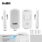 BridgeWireless Kuwfi 5.8G, TSS-CPE451,Point to point, 1-2-km,450 Mbps, Exterior - imagine 7