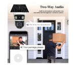 Camera de Supraveghere cu Panou Solar, PTZ 4G, TSS-T9, cu Lentile Multiple, Ultra HD, IR 20m, 10X Zoom, Detectia Miscarii, Slot Card, App V380 PRO, Alb/Negru - imagine 2