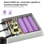 Alimentator UPS 12V, Baterie de 3600 mAh, TSS-2324A ,Protectie la supraincarcare, supratensiune, temperaturi ridicate si scurtcircuit - imagine 4