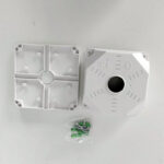 Doza de exterior dedicata camerelor de supraveghere ,130*130*52mm, plastic ABS, alba, B005 - imagine 6