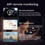 Camera Auto Dubla Fata si Spate, 2K, TSS-P83 ,Conexiune 4G Cartela SIM, GPS Beidou, Transmisie Live, Monitorizare Parcare, Control din Aplicatie, G-senzor, Inregistrare in bucla, Night Vision, Audio Bidirectional,Display LCD 3 inch - imagine 2